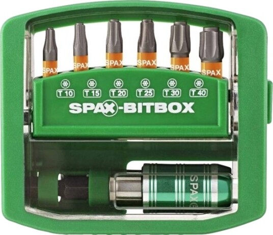 Bitssæt T-Star Plus, 6 Bits, T10, T15, T20, T25, T30, T40, Bitsholder 1 Stk. Bitssæt T-Star Plus, 6 Bits, T10, T15, T20, T25, T30, T40, Bitsholder 1 Stk.
