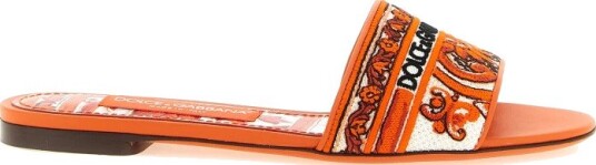 Dolce & Gabbana, Dame, Sko, Oransje, 39 EU,