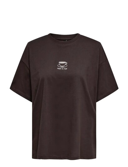 ONLY Onlvivvi S/S Lovely Top Jrs   Brown   S