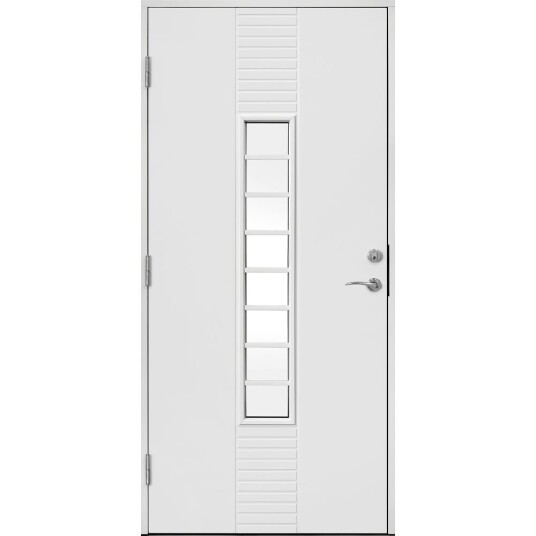 Solid Dørsett tradisjon ytterdør 8 gl 90x200 v hvit 8 klare glass midt ncs s0502 y Solid Dørsett tradisjon ytterdør 8 gl 90x200 v hvit 8 klare glass midt ncs s0502 y