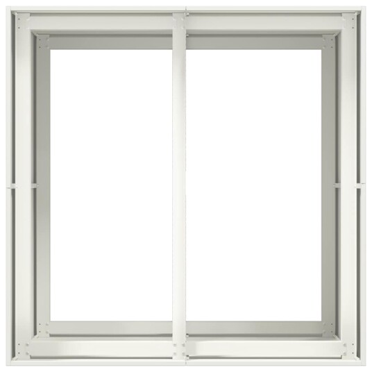 Plantekasse hvit 80x80x80 cm stål Plantekasse hvit 80x80x80 cm stål