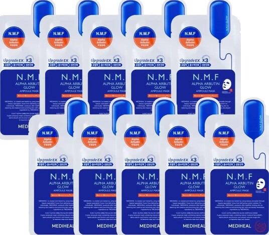 Mediheal Mediheal   Nmf Alpha Arbutin Glow Ampoule Mask 10Pcs.   Nude   10 PCS