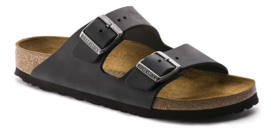 Birkenstock Unisex Arizona Oiled Leather Narrow Black 35, Black Birkenstock Unisex Arizona Oiled Leather Narrow Black 35, Black