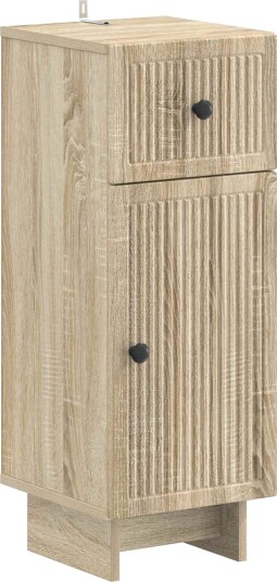 vidaXL Baderom Oppbevaringsskap EDE Sonoma eik 30 x 31 x 80 cm