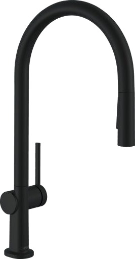 HANSGROHE TALIS M54 KJØKKENARMATUR 210 MATT SORT M/UTTREKK HANSGROHE TALIS M54 KJØKKENARMATUR 210 MATT SORT M/UTTREKK