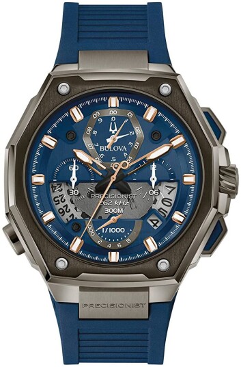Bulova Herreklokke 98B357 Precisionist Blå/Plast Ø46 mm Bulova Herreklokke 98B357 Precisionist Blå/Plast Ø46 mm