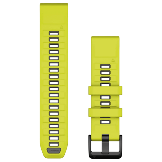 Garmin QuickFit 22 Silicone Amp Yellow/Graphite Amp Yellow/Graphite one_size Garmin QuickFit 22 Silicone Amp Yellow/Graphite Amp Yellow/Graphite one_size