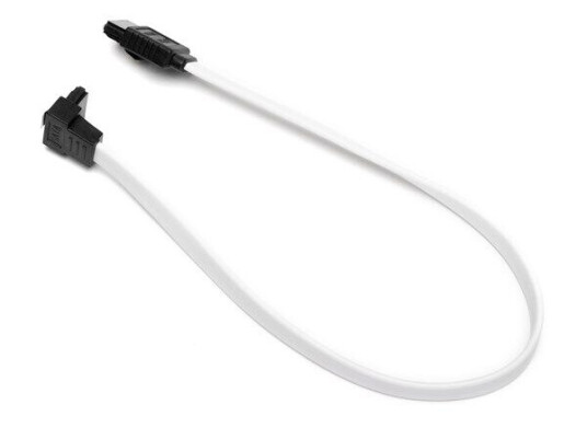 DUTZO SATA kabel   Hvit   0.17 m   Rett og 90 kontakt