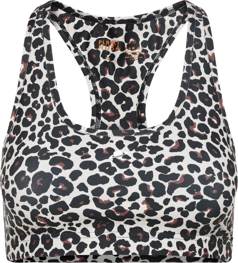 Planet Nusa Racerback1 Fun Sports Bra Brown XS