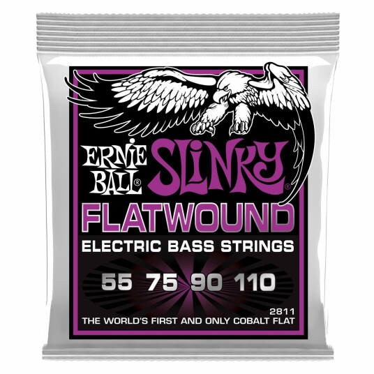 Ernie Ball Eb-2811 Bass Flat Kobolt Sett 055-110