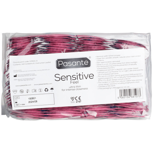 Pasante Feel Ultra Thin Kondomer 144 stk - Klar Pasante Feel Ultra Thin Kondomer 144 stk - Klar