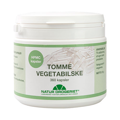 Natur Drogeriet Natur-Drogeriet Vegetabilske kapsler Tomme 360 Kapslar Natur Drogeriet Natur-Drogeriet Vegetabilske kapsler Tomme 360 Kapslar