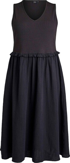 Zizzi Kjole mVivian S/L Svart Zizzi Kjole mVivian S/L Svart