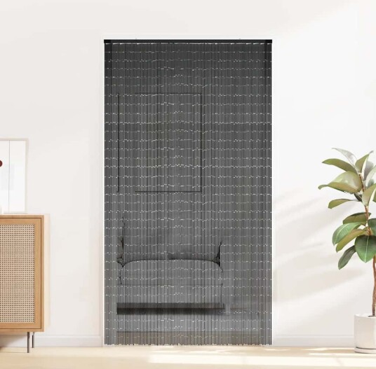 Insektgardin/ Insektskjerm Mørkegrå 120X220 Cm Bambus