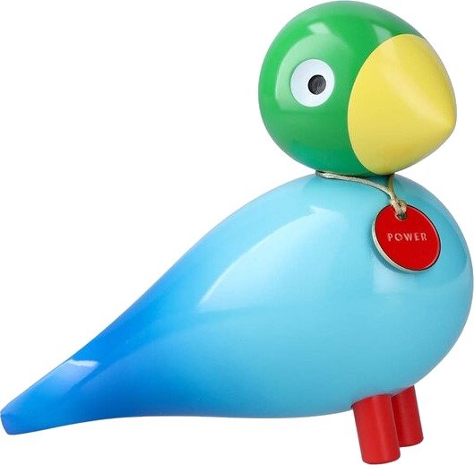 Kay Bojesen - Sangfulg Story Bird Power 15,5 cm blå