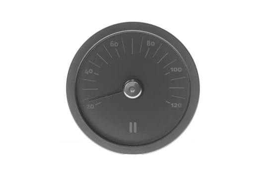 Rento REN 291553 Badstuetermometer Aluminium Sort Rundt Rento REN 291553 Badstuetermometer Aluminium Sort Rundt