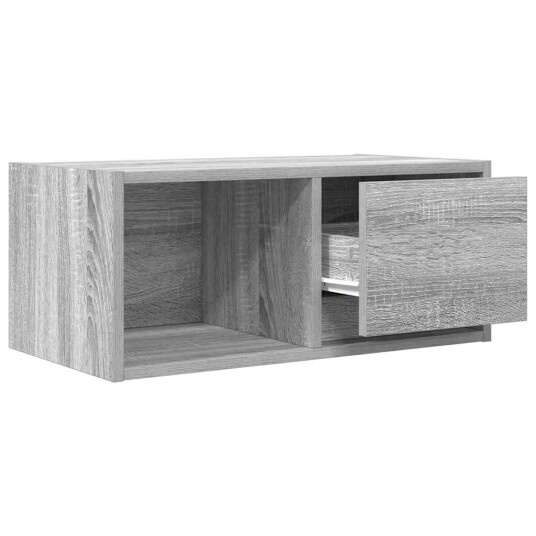 TV benk grå sonoma 60x31x25,5 cm konstruert tre
