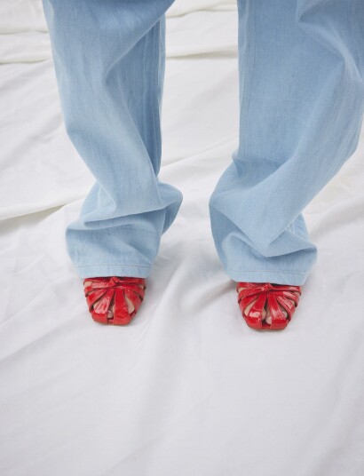 Billi Bi Heeled Sandals Red 36