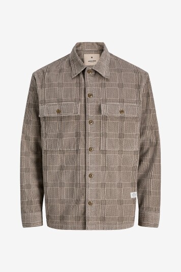 Jack & Jones Junior  Overtreksskjorte jprBluwill Corduroy L/S Grå