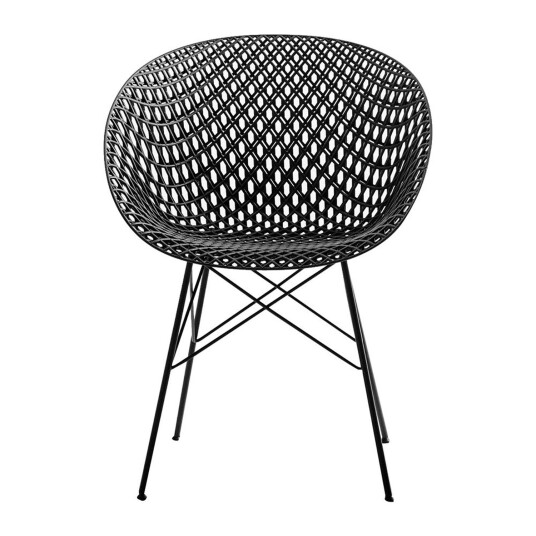 Kartell Kartell Matrix Chair Outdoor Black Kartell Kartell Matrix Chair Outdoor Black