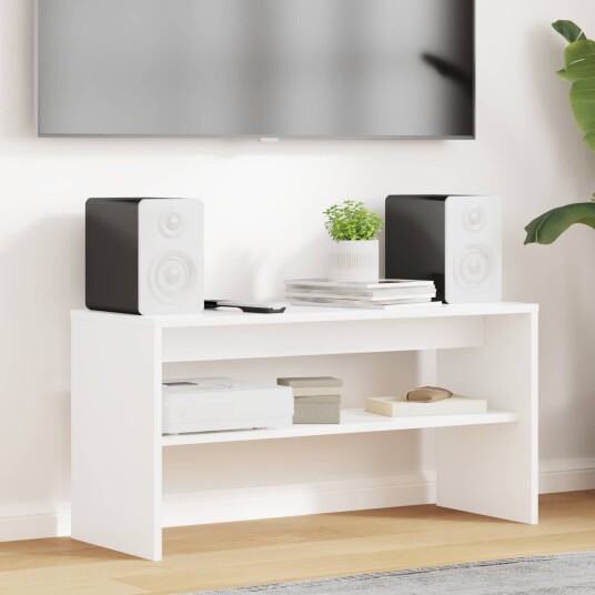  TV skap Hvit 80 x 30 x 40 cm Konstruert tre