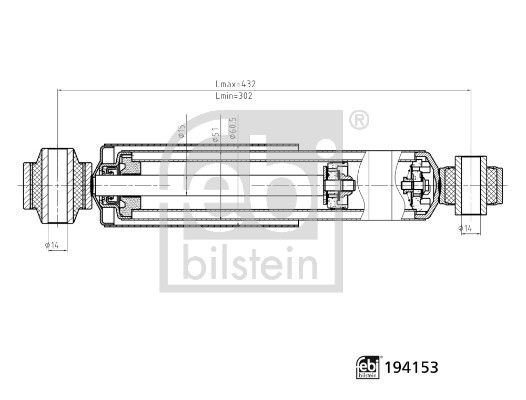 Støtdemper FEBI BILSTEIN 194153