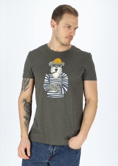 Denim Factory San Diego Tee Olive Melange 4xl T-Shirts