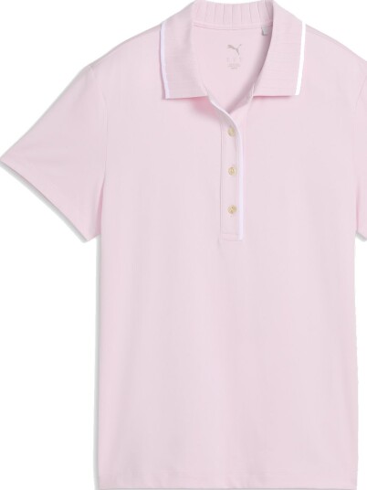Puma W Cloudspun Bridges Ss Golf pologenser dame Powder Pink Small