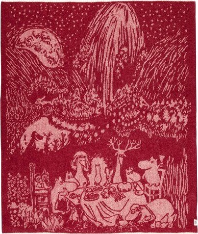 MoominArabia Mummi ullpledd 130x170 cm Festlige stunder