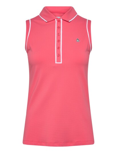 Original Penguin Golf Sleeveless Veronica Golf Polo Pink XL