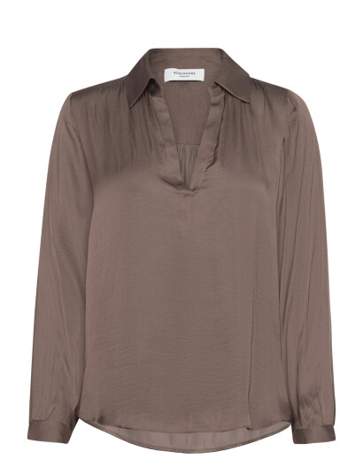 Rosemunde Rwmessina Ls Regular Shirt - Brown - 36