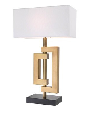 Leroux bordslampa mässing