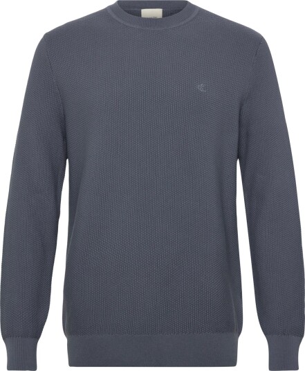 Calvin Klein Ls Textured Cotton Crewnk Sweate Navy M Calvin Klein Ls Textured Cotton Crewnk Sweate Navy M