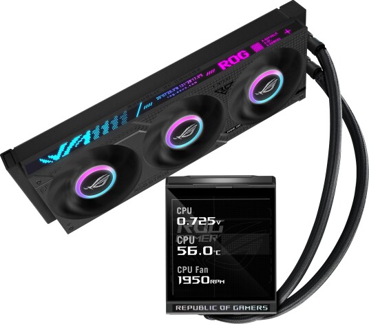ASUS ROG Strix LC IV 360 ARGB LCD Svart 90RC01M1-B0EAY0 ASUS ROG Strix LC IV 360 ARGB LCD Svart 90RC01M1-B0EAY0