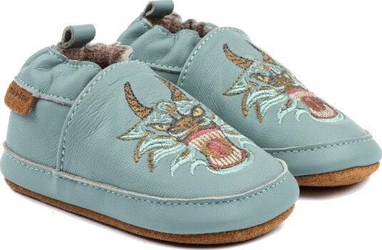 Mikk line Leather Slipper 3D Blue 18/24M