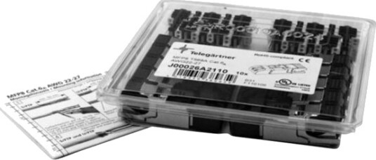 Telegärtner Kontakt Tprj45 Feltmontering Cat6a Mfp8 T568a 10Pak Telegärtner Kontakt Tprj45 Feltmontering Cat6a Mfp8 T568a 10Pak
