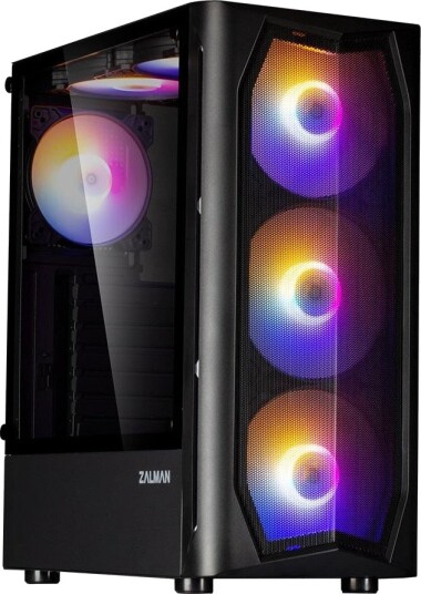 Zalman N4 Rev.1 Midi Tower ATX 6x RGB-vifter Svart