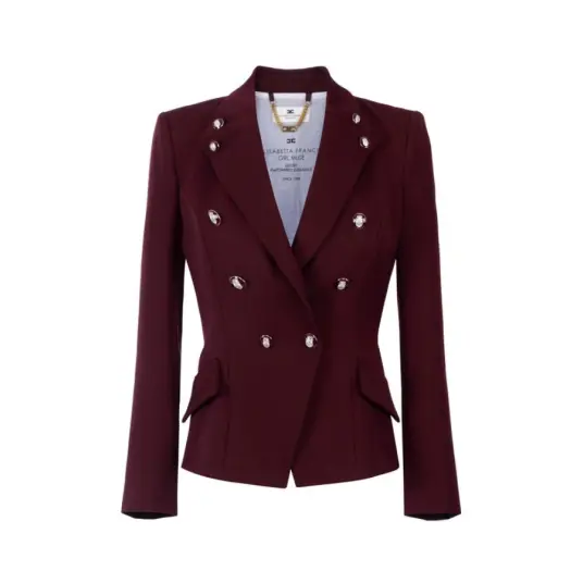 Elisabetta Franchi Dame Jakker Rød S,
