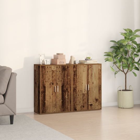 Sidebord Gammelt tre 60 x 31 x 84 cm Konstruert tre