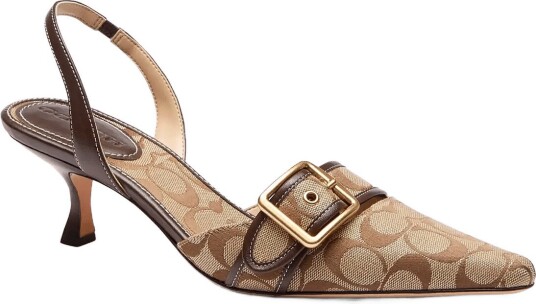 Coach Margot Slingback Beige 38.5 Coach Margot Slingback Beige 38.5