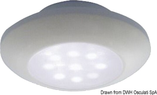Vanntett hvit taklampe med hvitt LED lys