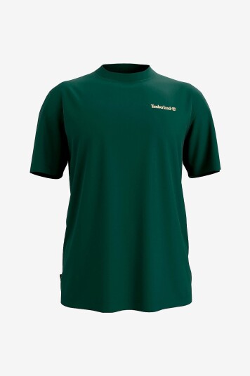 Timberland   T skjorte Magnet Back Graphic Dkgrn   Grønn