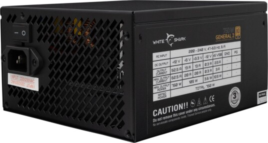 White Shark GPSU-750W General-2 Strømforsyning 750W 80+ GOLD Full Modulær White Shark GPSU-750W General-2 Strømforsyning 750W 80+ GOLD Full Modulær