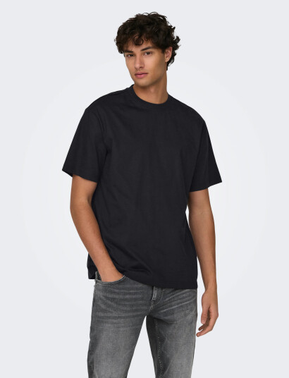 ONLY & SONS Onsfred Life Rlx Ss Tee Noos - Black - XS