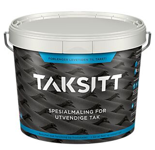 Scanox taksitt spesialmaling for utvendige tak sort 10 liter