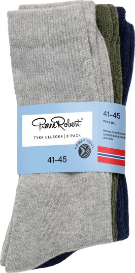 Pierre Robert Tykk Ullsokk Comfy Wool X3 Ebony Blues 41 45 Pierre Robert Tykk Ullsokk Comfy Wool X3 Ebony Blues 41 45