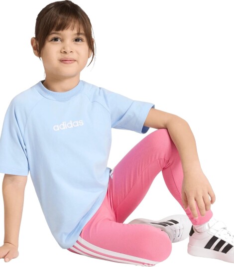 Adidas Sportswear Lk Lin Tee 160 Blue 122