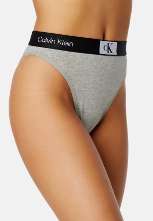 Calvin Klein Highwaist Brazilian P7A Grey Heather L