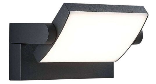 Lindby Utendørs LED-vegglampe Sherin, dreibar