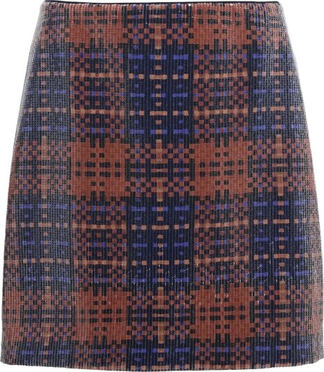 French Connection Lexi Madeline Sequin Mini Skirt   BRONZE MULTI   36